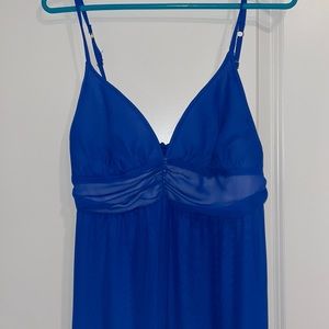 COPY - Bright blue, maxi dress.